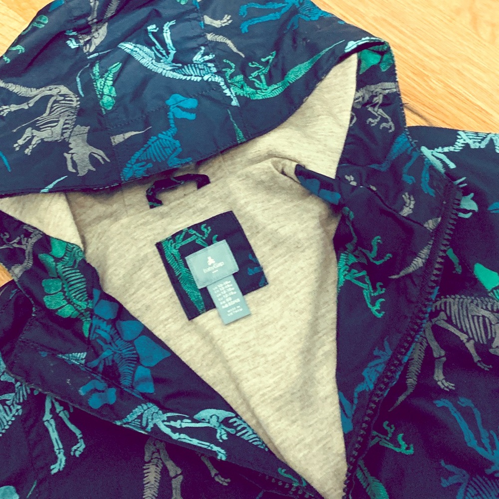 🦕 EUC Baby Gap Dino WindBreaker 12-18 Mnths 🦕